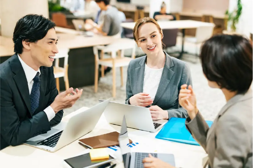 Business meeting scene