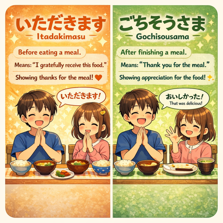 What Itadakimasu and Gochisousama mean?