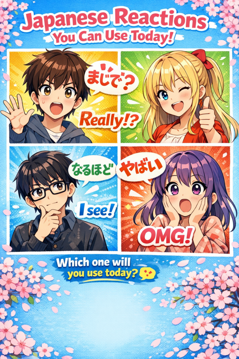 Japanese Reactions You Can Use Today